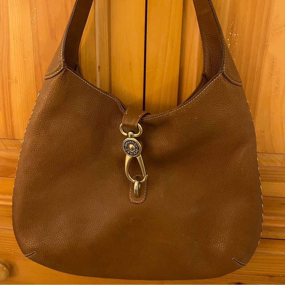 Dooney and Bourke Brown Pebble Leather Bag